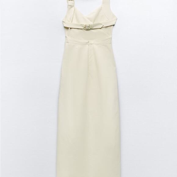 ZARA BLOGGER FAVORITE DRAPED HALTER DRESS - Picture 13 of 16